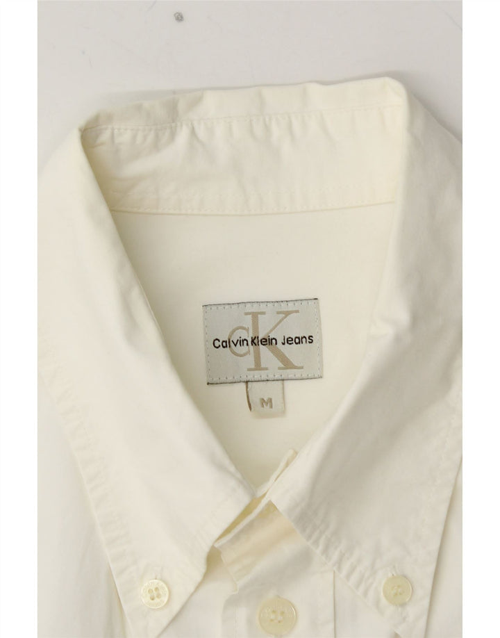 CALVIN KLEIN JEANS Chemise Homme Coton Blanc Moyen