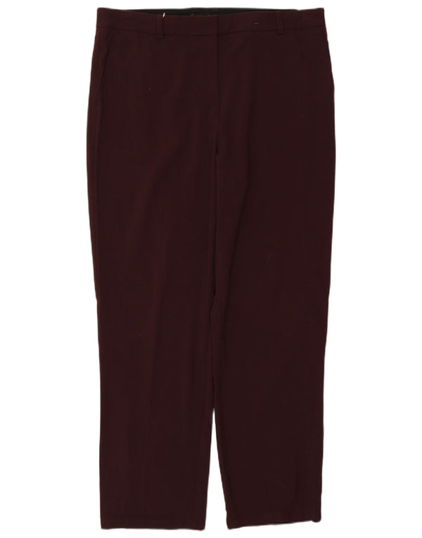 Marks & Spencer Pantalon chino droit pour femme UK 14 Large W32 L29 Marron