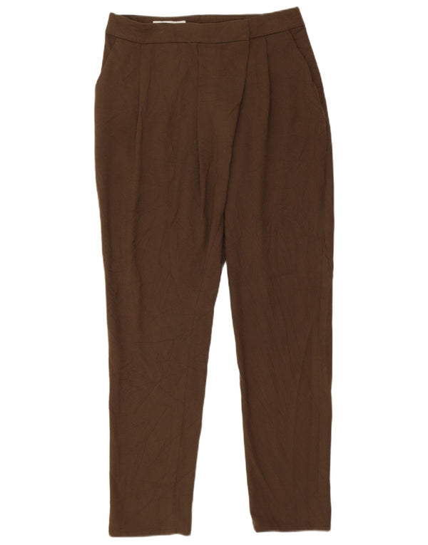 Zara Pantalon Slim Femme EU 34 2XS W24 L27 Kaki Polyester
