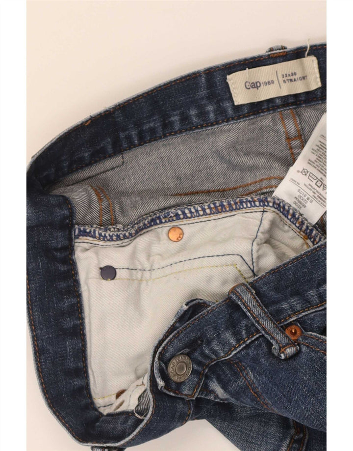 Gap Jean Droit Femme W32 L30 Bleu Coton