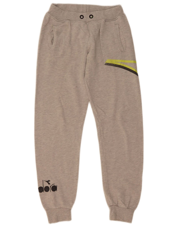 Diadora Pantalon de Survêtement Graphique Garçon 13-14 Ans Gris