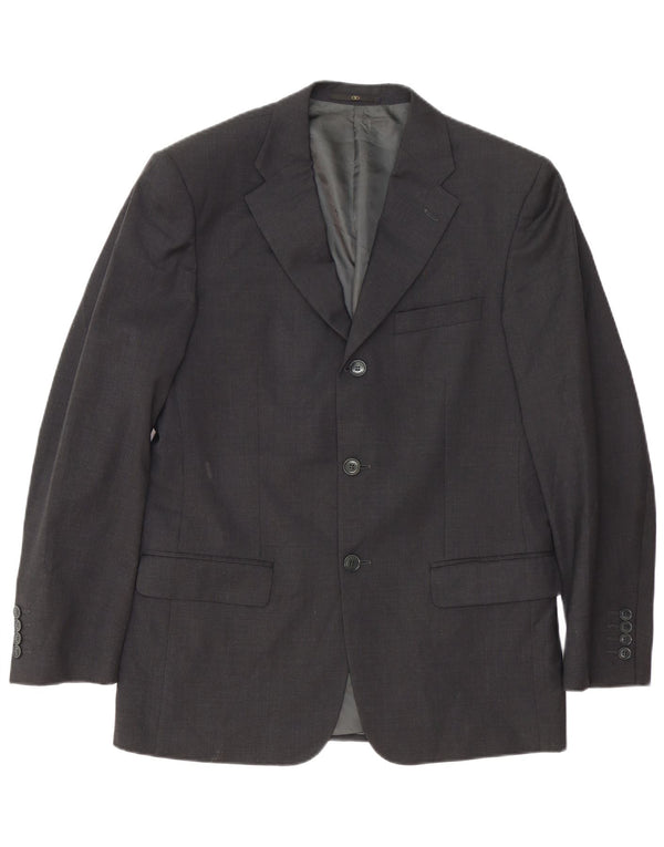 Valentino Veste Blazer 3 Boutons Homme IT 48 Laine Gris Moyen