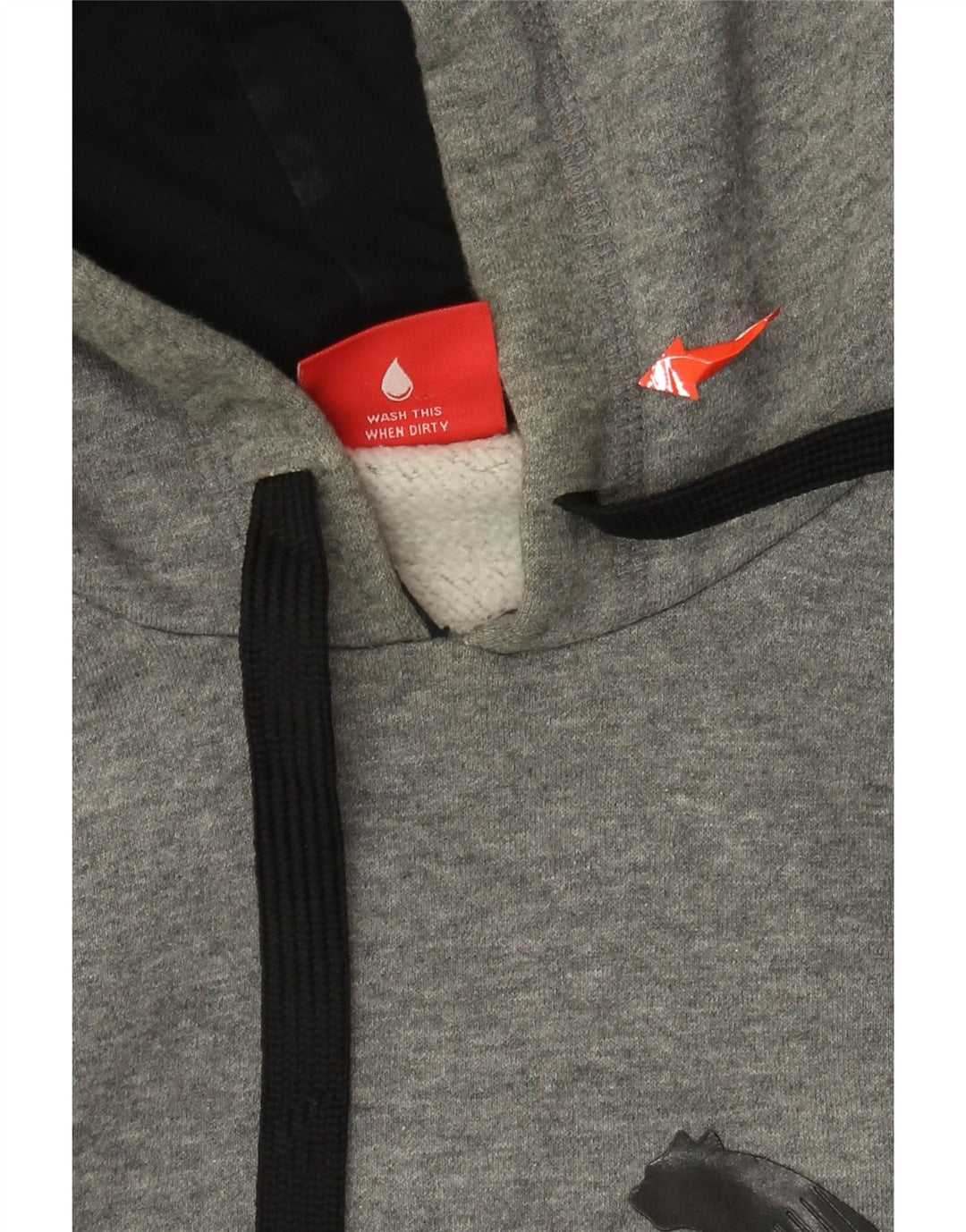 PUMA Pull à capuche graphique pour hommes, grand, gris, coton