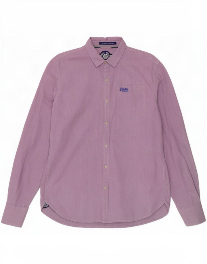 Superdry Chemise Homme XL Violet Vichy Coton