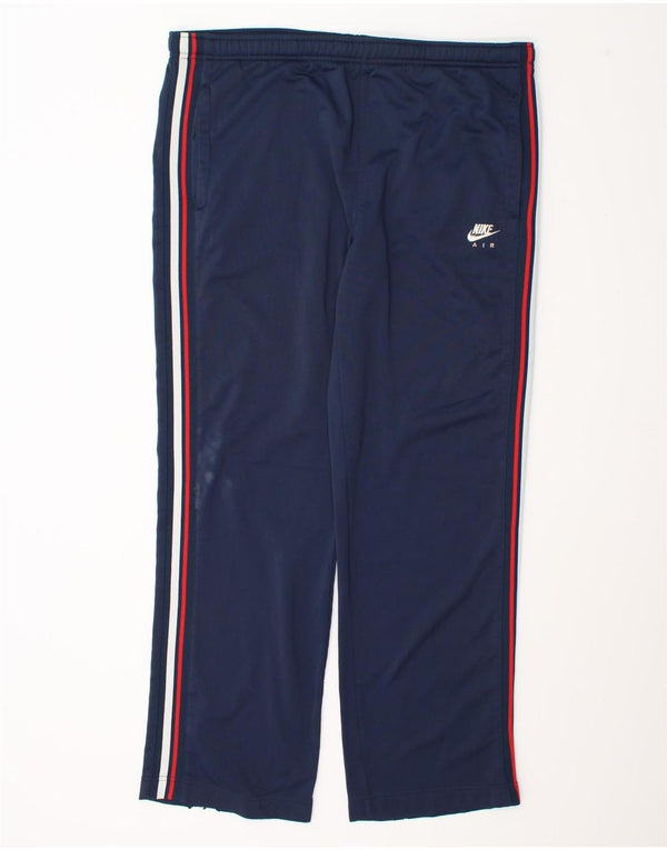 Nike Pantalon de survêtement Air pour homme UK 34/36 Large Bleu marine Polyester