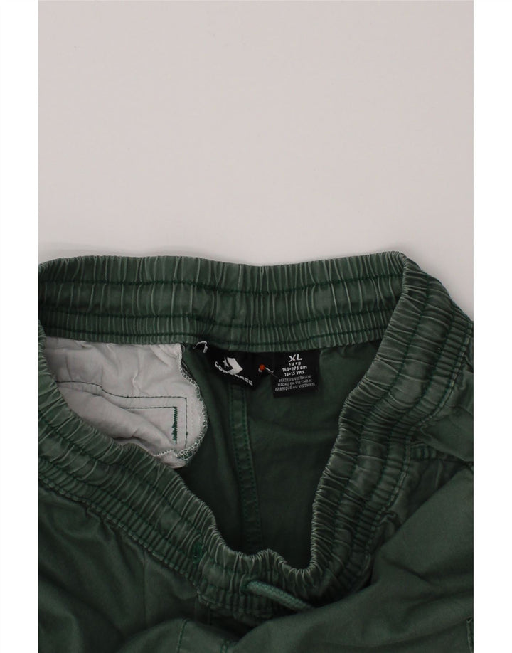 CONVERSE Short cargo pour garçon 13-14 ans XL W28 Vert Coton