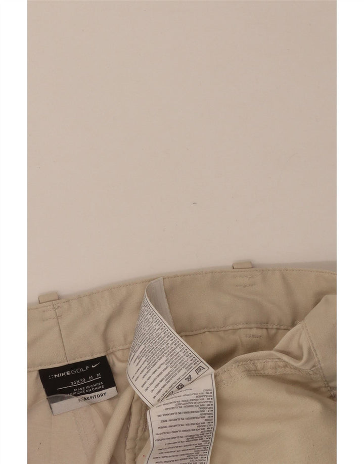 NIKE Pantalon Chino Droit Homme W34 L30 Beige Polyester
