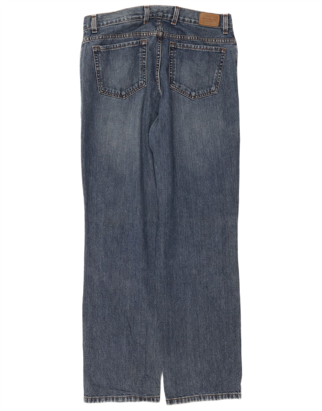 Eddie Bauer Jean droit pour femme US 14 XL W36 L32 Bleu Coton