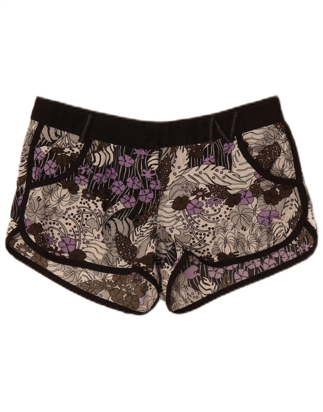 Puma Short de bain pour femme UK 12 Medium Multicolore Floral Polyester
