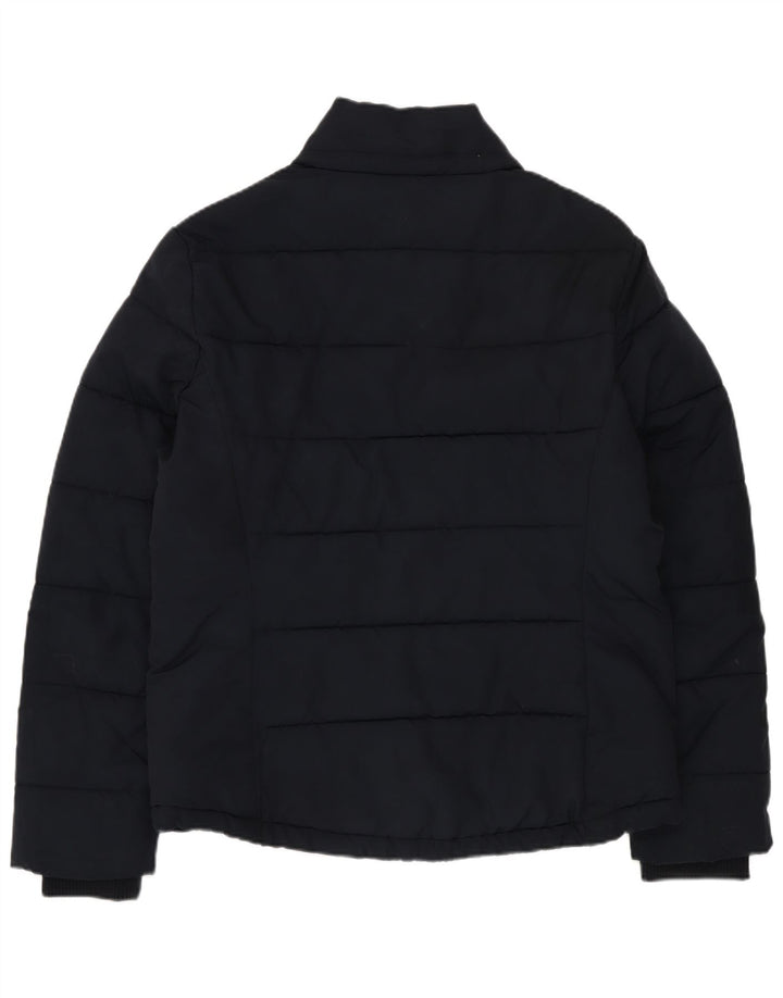 Topshop Veste matelassée pour femme UK 12 Bleu marine moyen