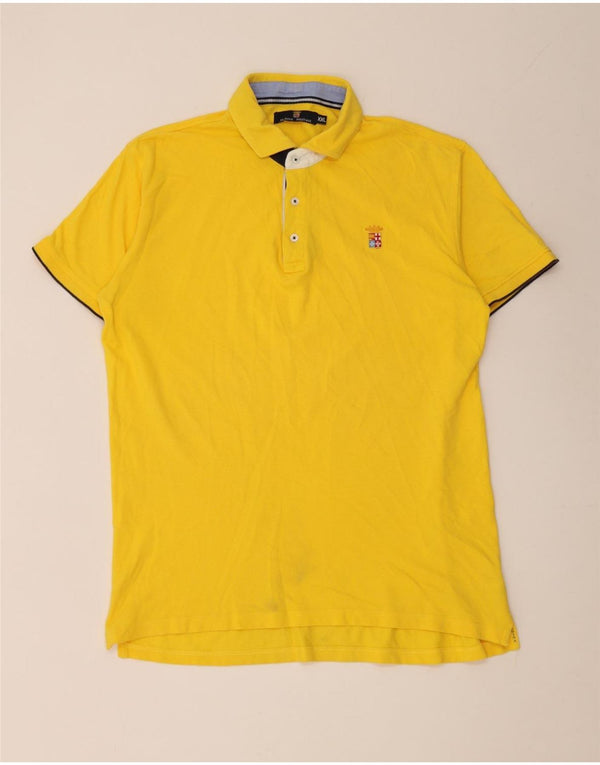 Marina Militare Polo Homme 2XL Jaune Coton