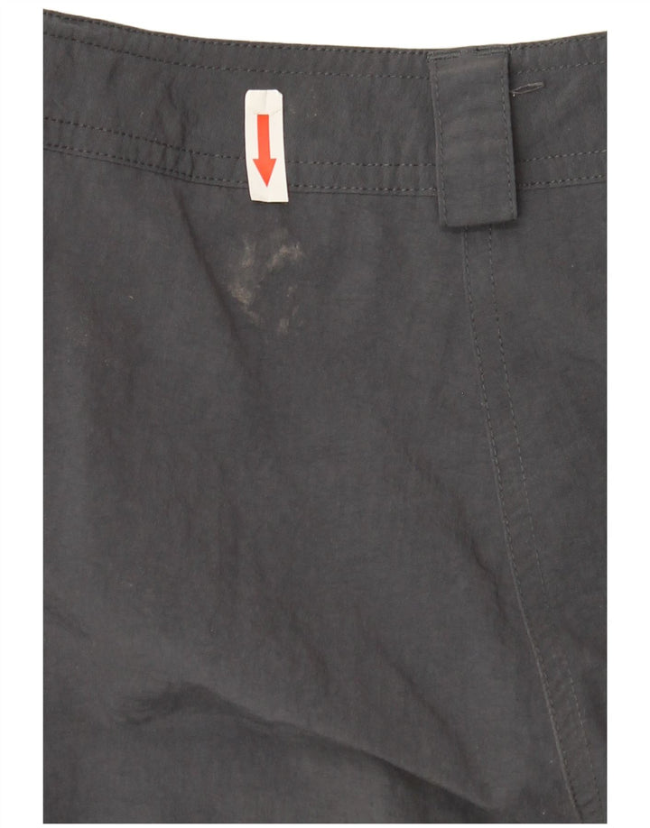 Adidas Pantalon Capri Femme UK 14 Large W32 L21 Gris Polyamide