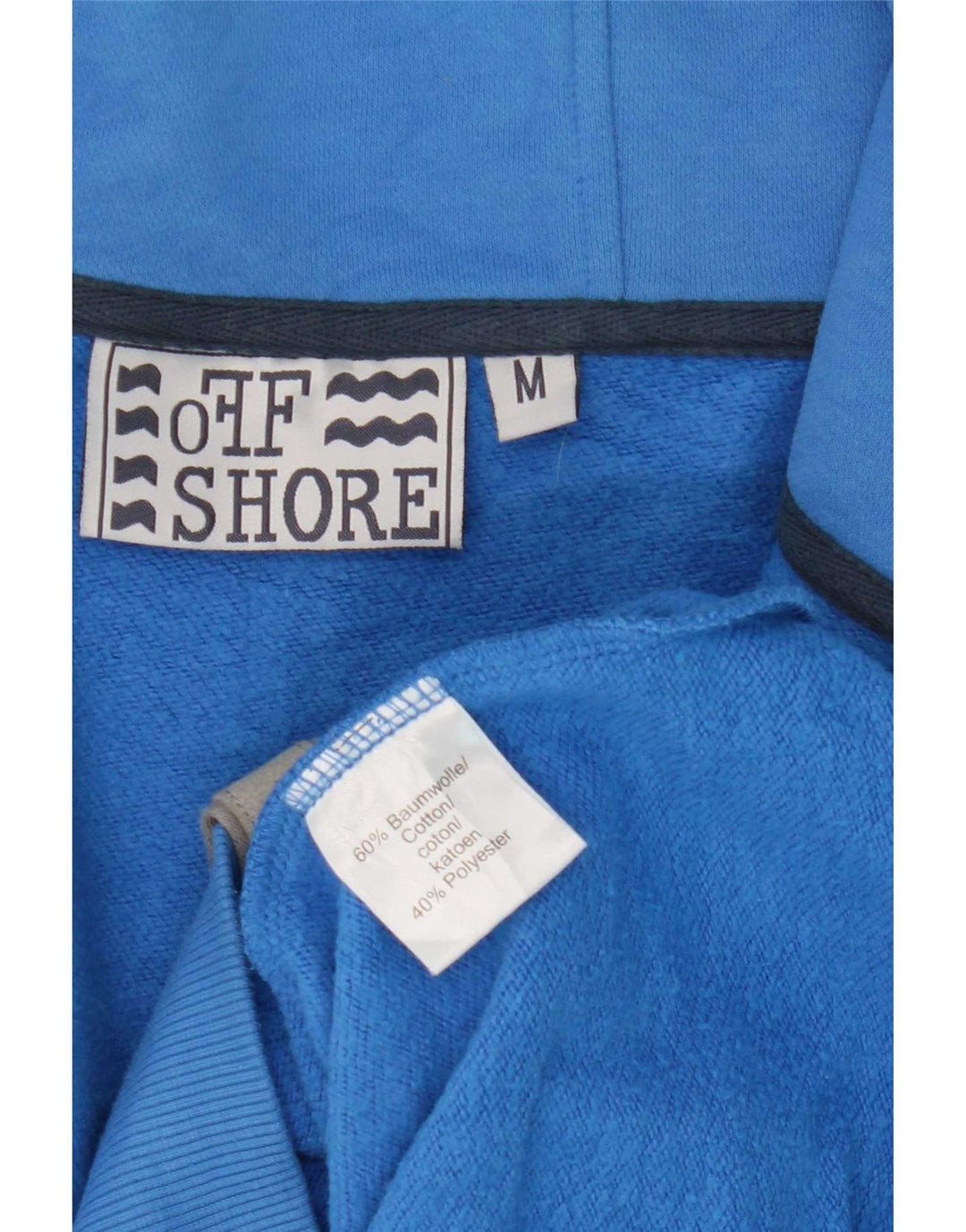 OFFSHORE Pull à Capuche Zippé Homme Bleu Moyen Coton