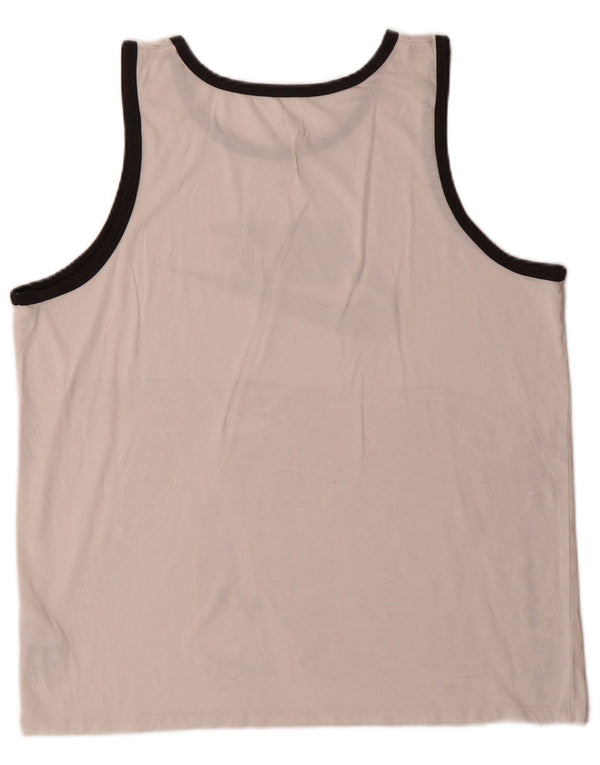 Nike Mens Athletic Cut Graphic Débardeur Grand Blanc Polyester