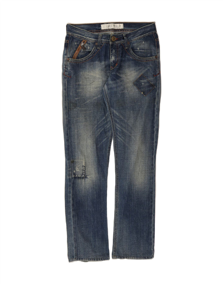 TAKE TWO Womens Straight Jeans W32 L34 Blue Cotton Vintage Take Two and Second-Hand Take Two from Messina Hembry 