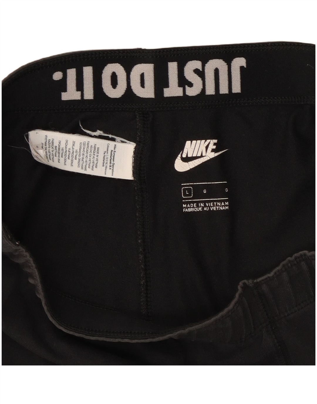 Nike Legging graphique pour femme UK 14 Grand coton noir