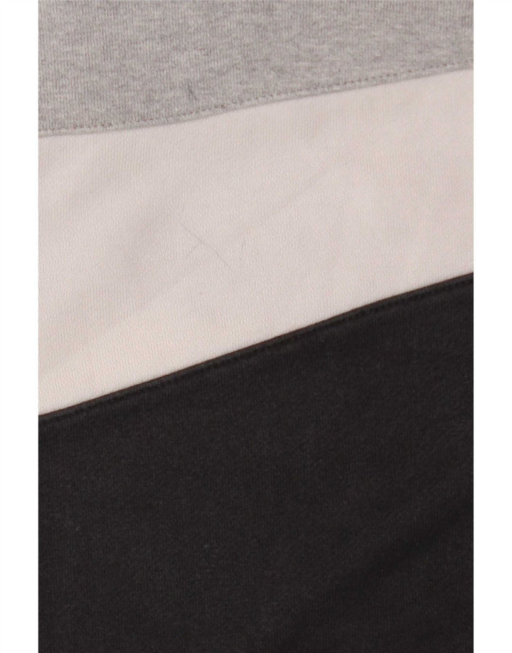 Nike Sweat-shirt graphique pour homme en coton color block Noir Taille S