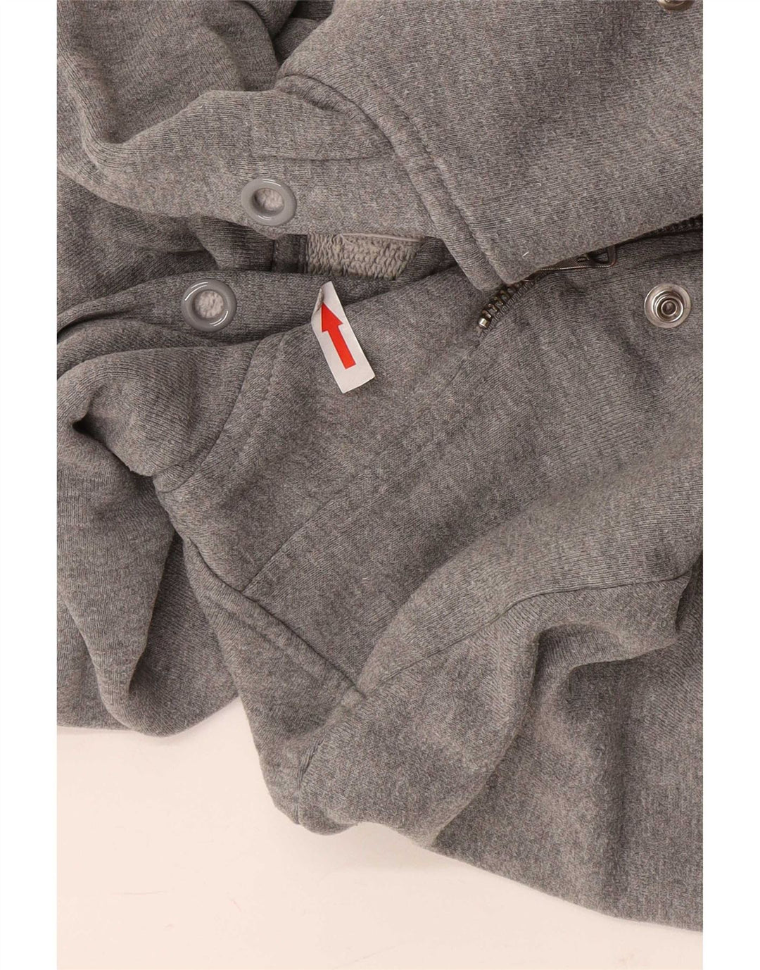 Diesel Pull à capuche zippé pour femme UK 16 Large Gris