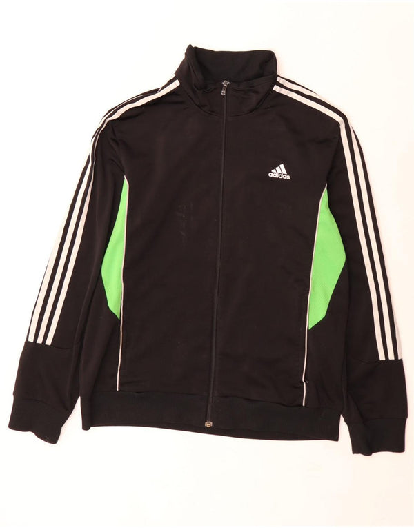 Adidas Veste de survêtement pour homme UK 42/44 Large Noir Colourblock Polyester