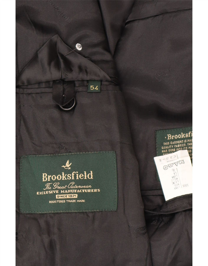 Brooksfield Veste Blazer 3 Boutons Homme IT 54 2XL Bleu Marine Laine