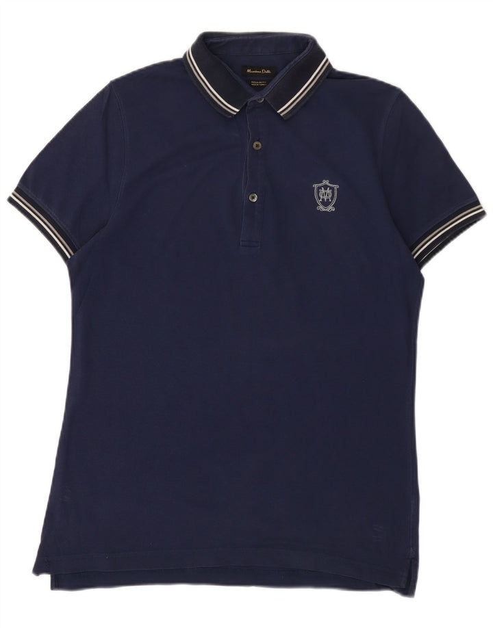 MASSIMO DUTTI Polo Regular Fit Homme Bleu Marine Moyen
