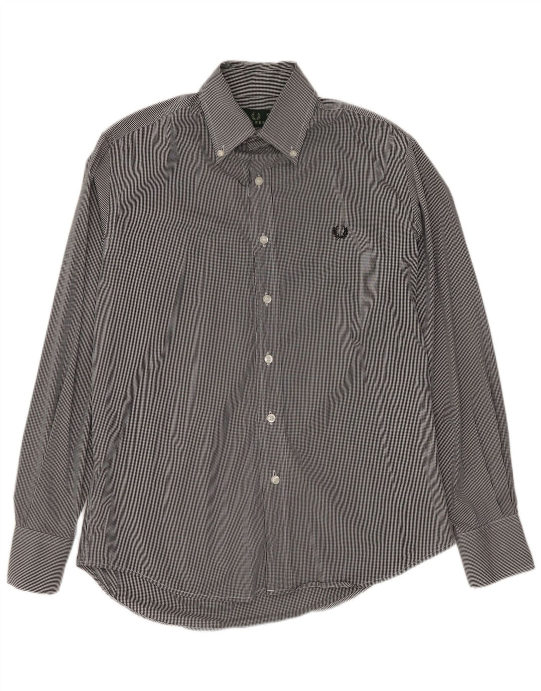 FRED PERRY Chemise Homme Petit Vichy Noir