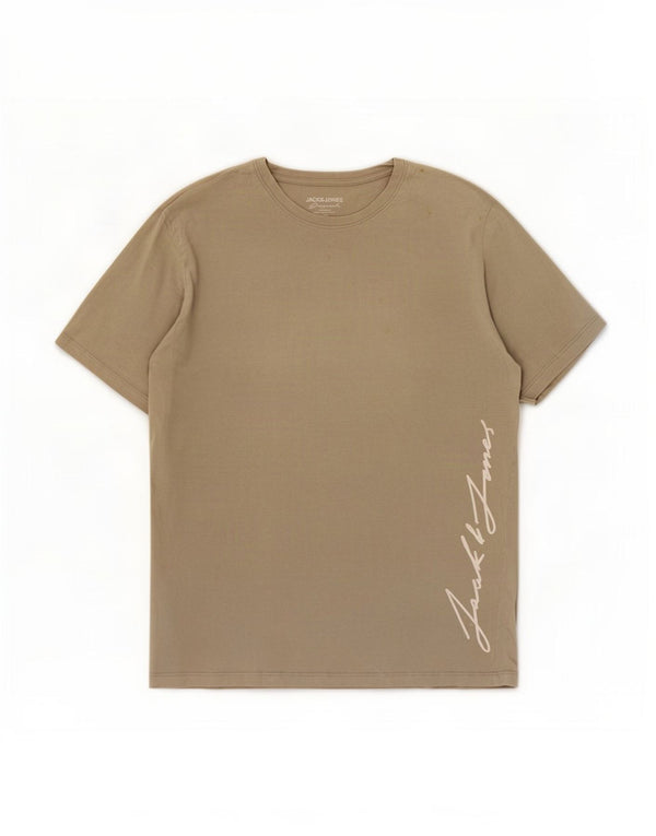 Jack & Jones T-Shirt Graphique Homme Gris XL Coton