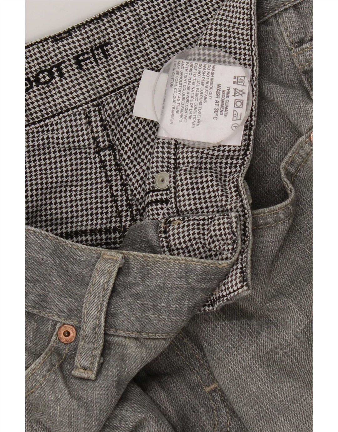 Marks & Spencer Jean Bootcut Homme W30 L26 Gris Coton