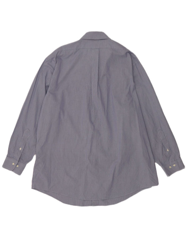 Brooks Brothers Chemise slim fit pour homme Taille 18 4/5 2XL Coton pied-de-poule bleu