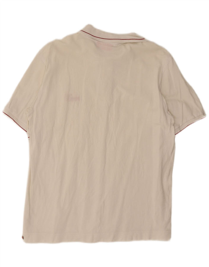 Puma Polo Homme Blanc Moyen Coton
