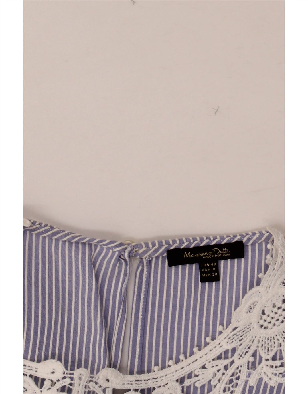 MASSIMO DUTTI Chemisier sans manches pour femme EU 40 Bleu moyen rayé