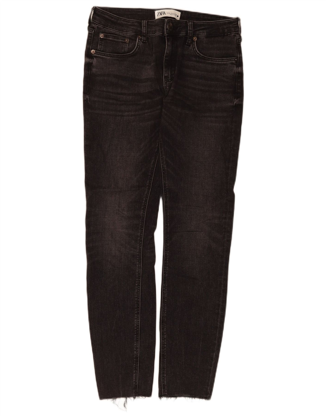 Zara Jean Slim Femme EU 40 Moyen W30 L28 Coton Noir