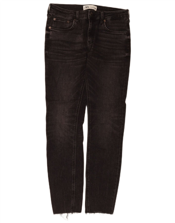 Zara Jean Slim Femme EU 40 Moyen W30 L28 Coton Noir