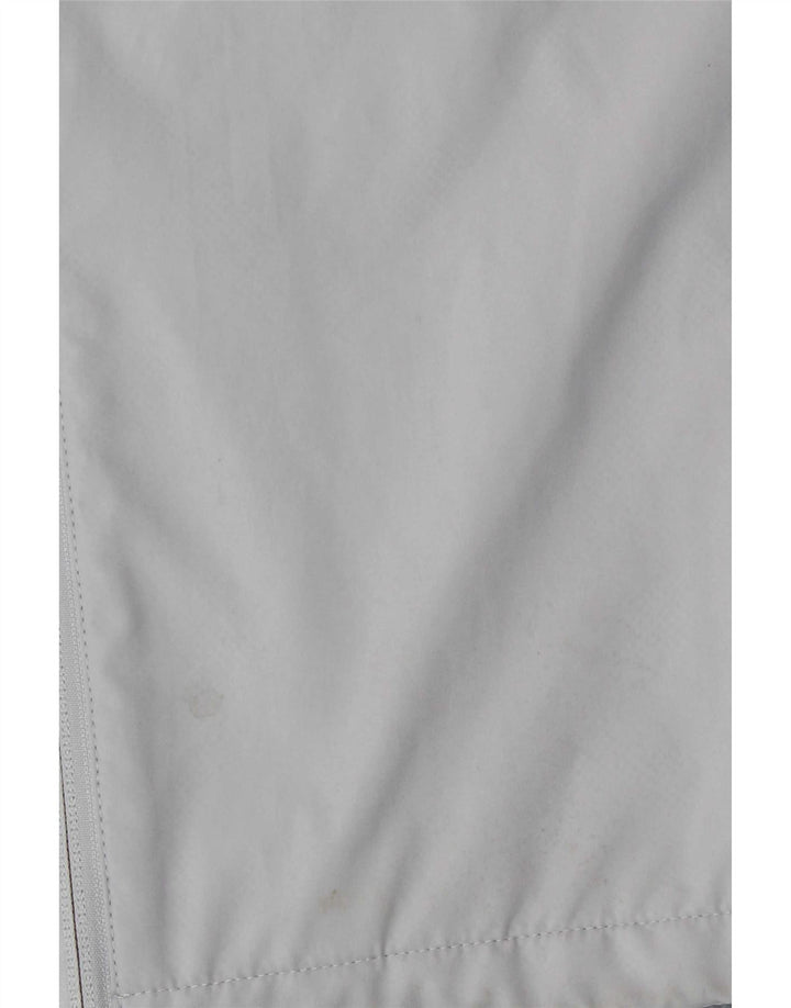 Umbro Veste de pluie à capuche graphique pour homme UK 40 Large Gris Polyester