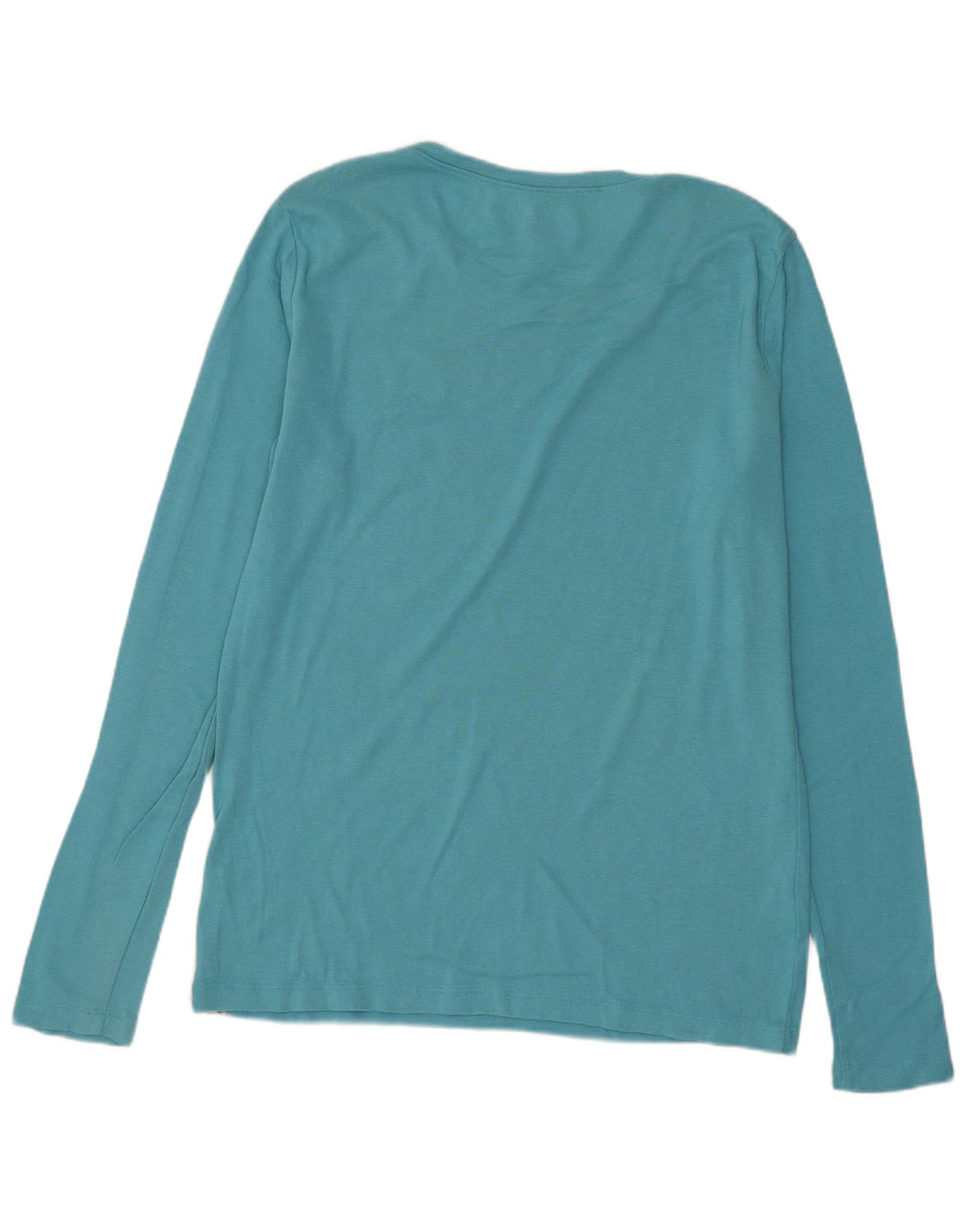 Eddie Bauer Haut à manches longues pour femme UK 14 Large Bleu Coton