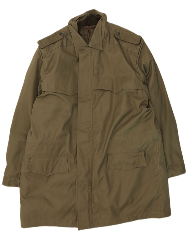 Trench-Coat Vintage Homme UK 46 3XL Kaki