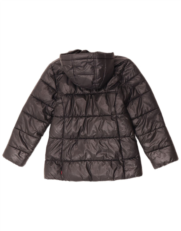 Levi's Veste matelassée à capuche fille 9-10 ans Noir Polyester