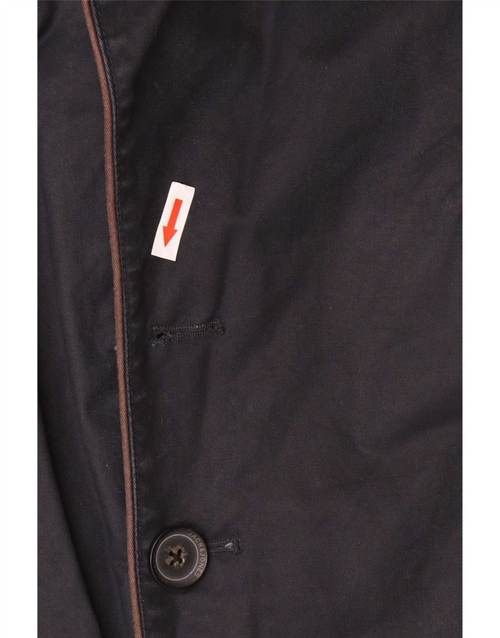 Jack & Jones Veste militaire pour homme UK 36 Small Bleu marine