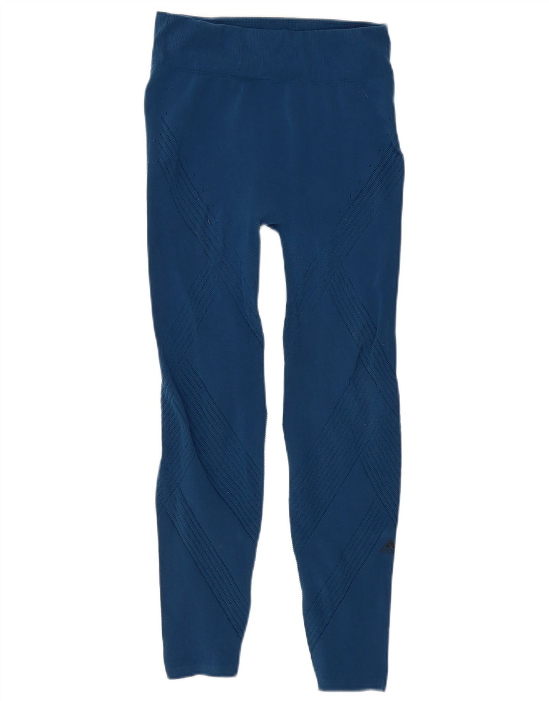 ADIDAS Leggings Femme UK 8 Petit Bleu