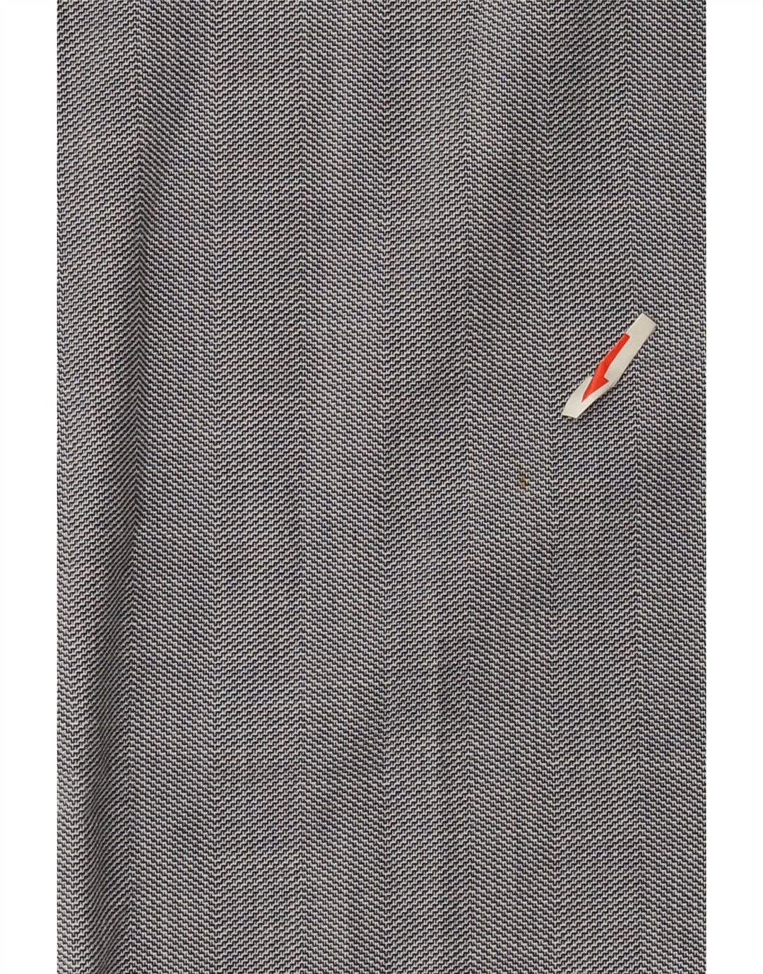 Zara Pantalon de costume slim pour femme EU 40 Medium W30 L27 Gris Chevron Polyester