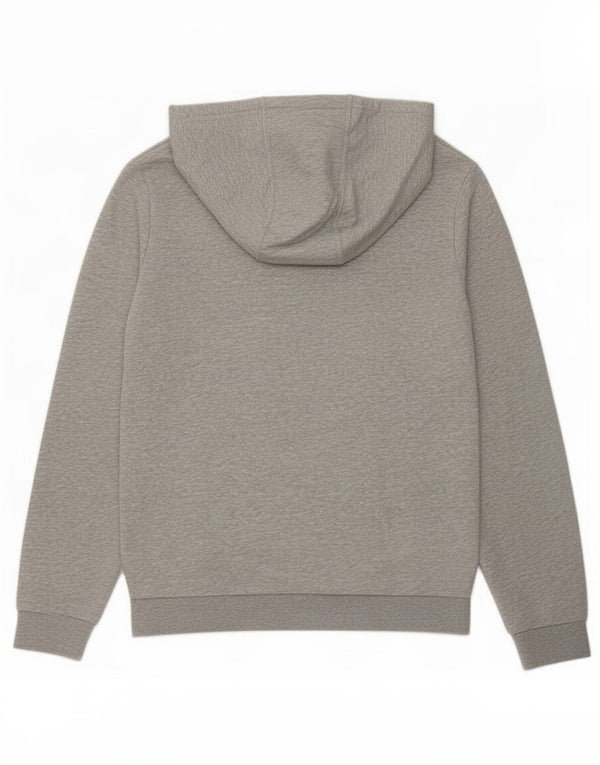 Adidas Pull à capuche graphique pour garçon 11-12 ans Gris Coton