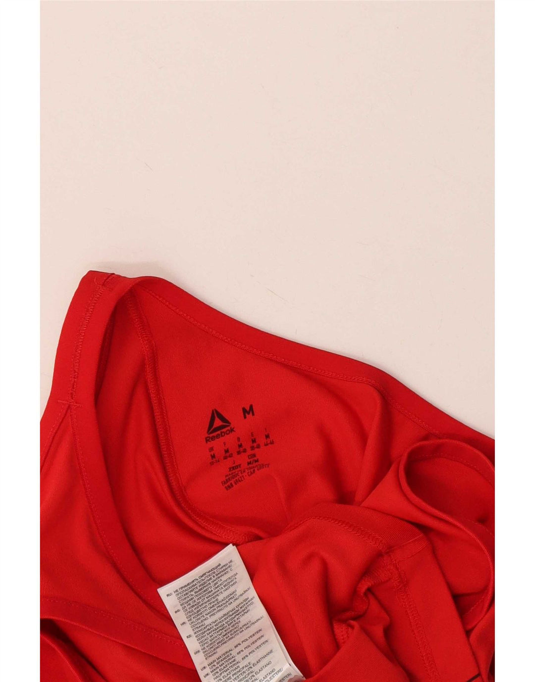 Reebok Débardeur Bodypump Graphic pour femme UK 12/14 Rouge moyen Polyester