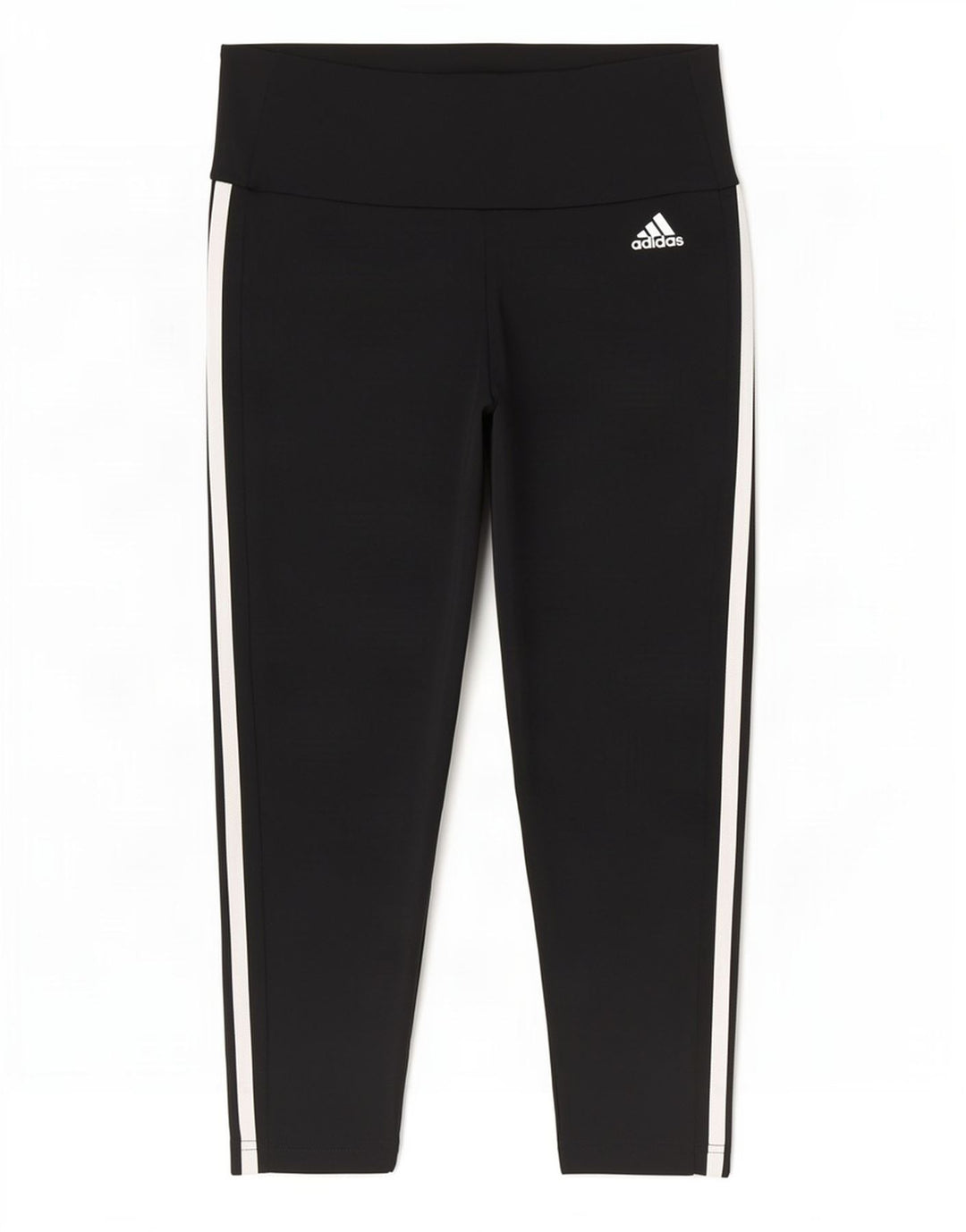 Adidas Femmes Aeroready Capri Leggings UK 8/10 Petit Noir Polyester