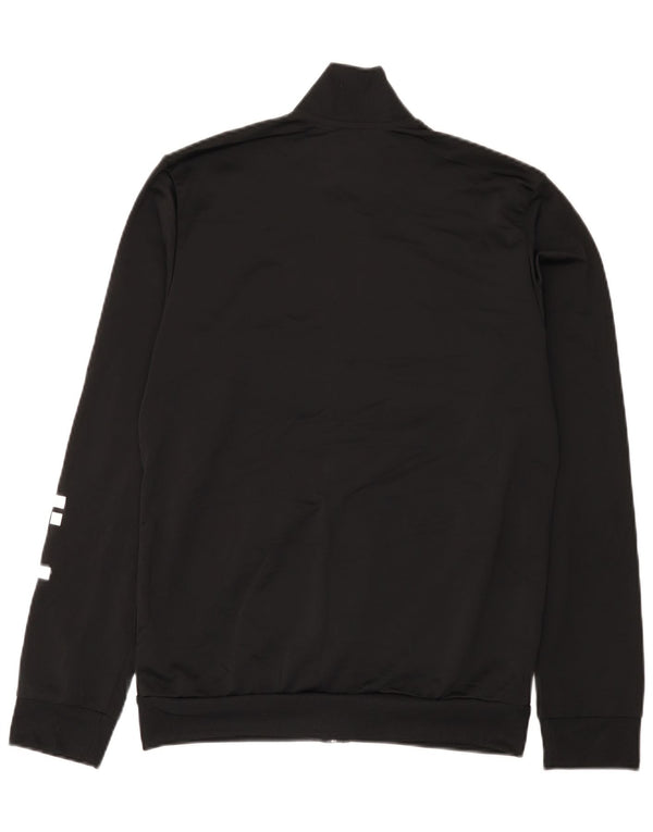 Adidas Veste de survêtement graphique pour homme UK 38/40 Noir moyen Polyester