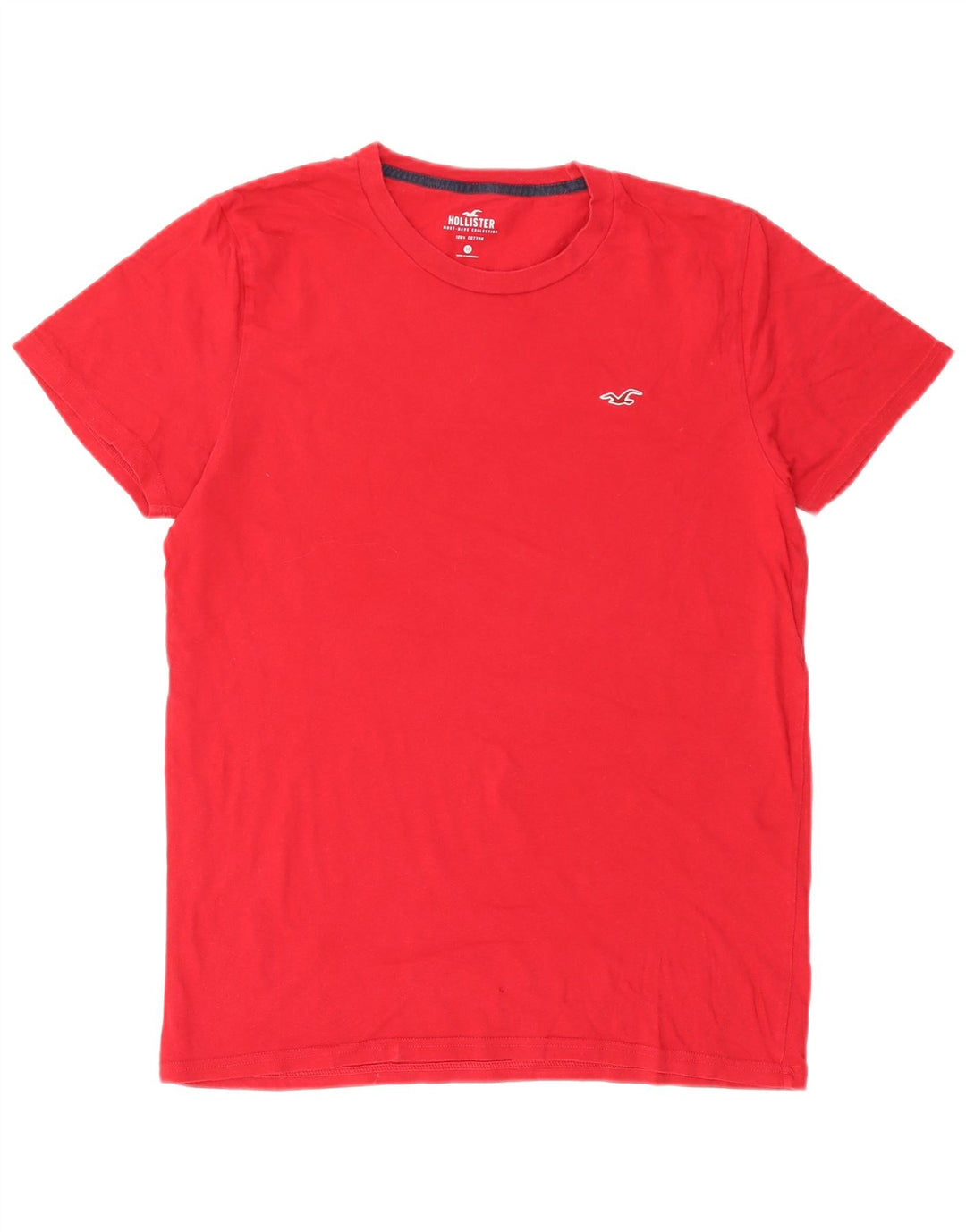 Hollister T-Shirt Homme Rouge Moyen Coton