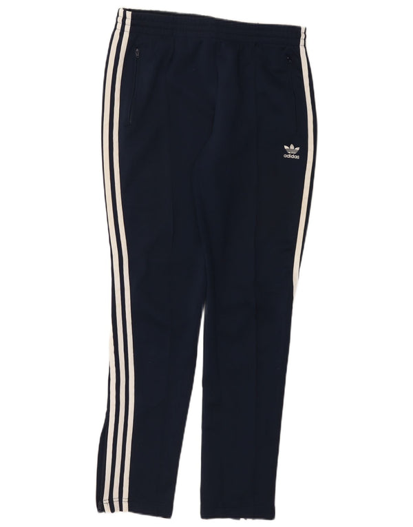 ADIDAS Mens Tracksuit Trousers Medium  Navy Blue Cotton