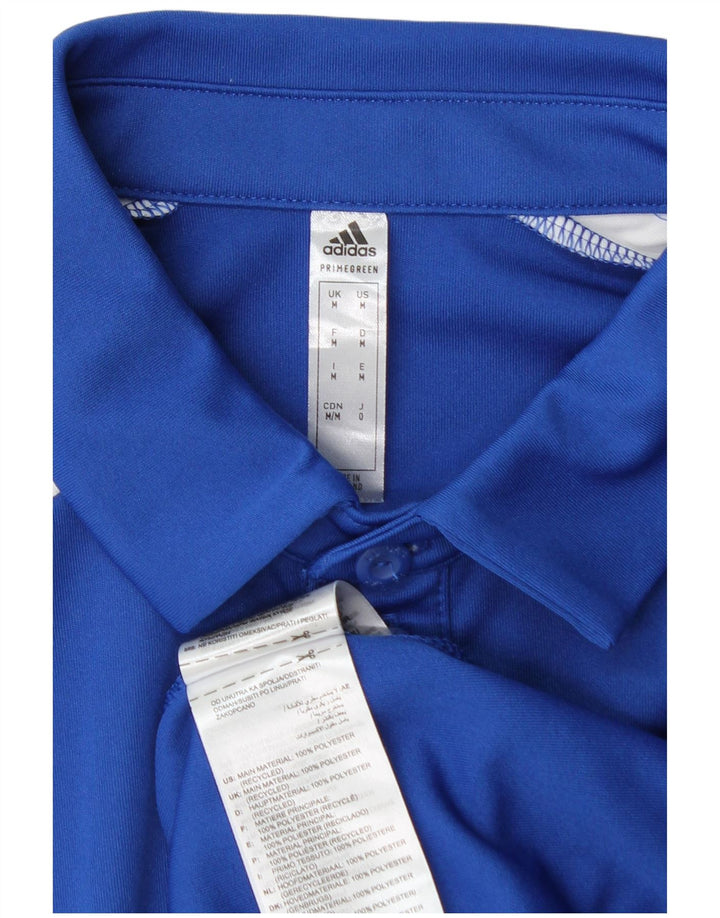 Adidas Polo graphique Aeroready Homme Bleu Moyen Polyester