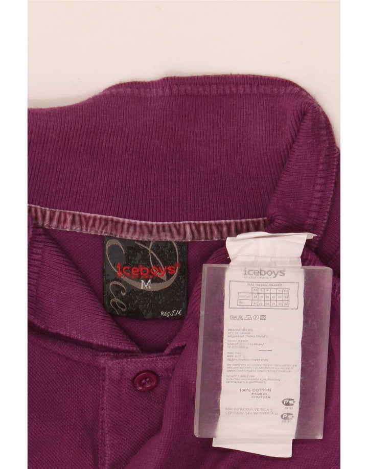 Polo homme vintage coton violet moyen