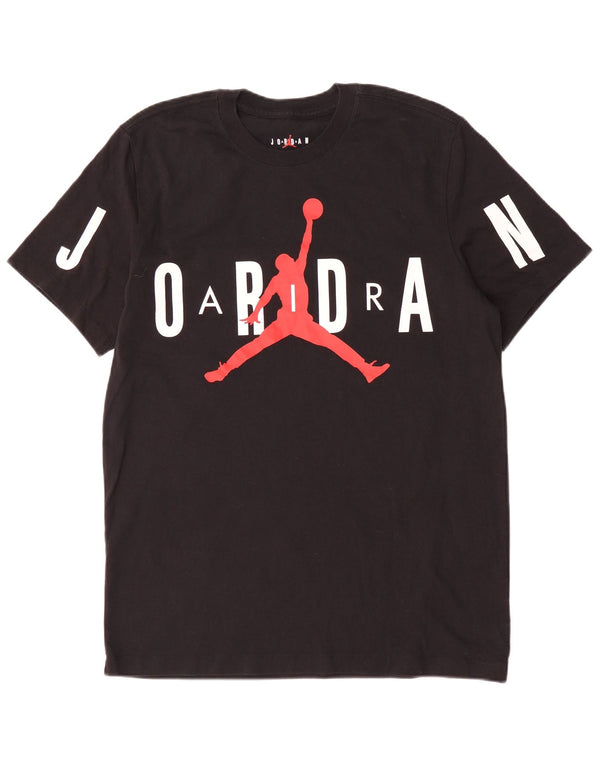 Jordan T-shirt graphique à manches courtes pour homme Grand coton noir