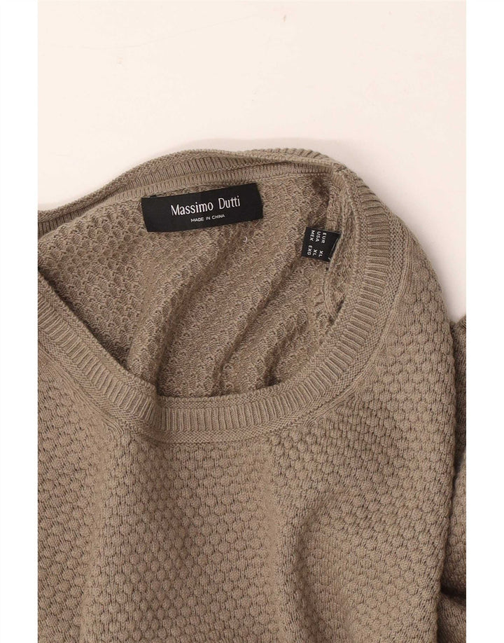Massimo Dutti Pull à col rond pour homme XL Beige